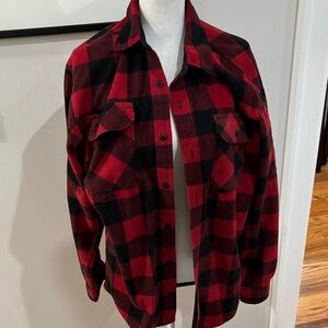 Wrangler Red and Black Plaid Shirt